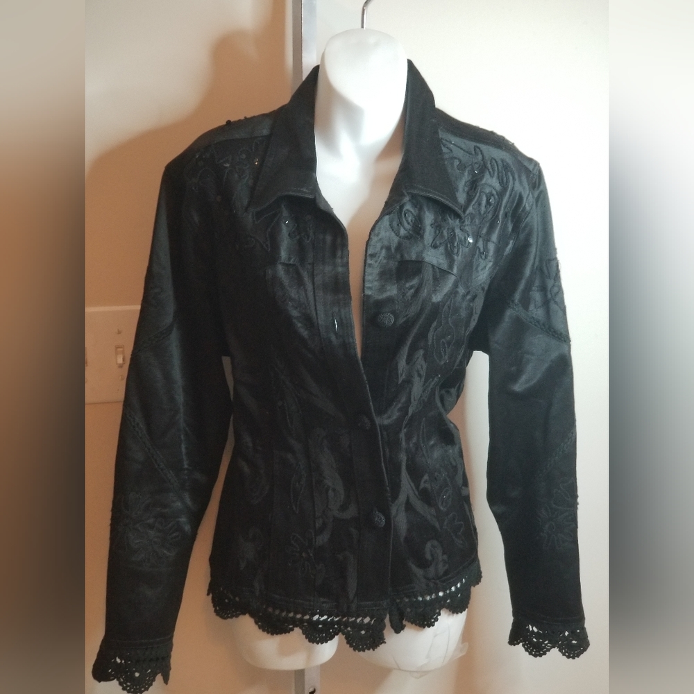 Black  Sequence Jacket Sexy